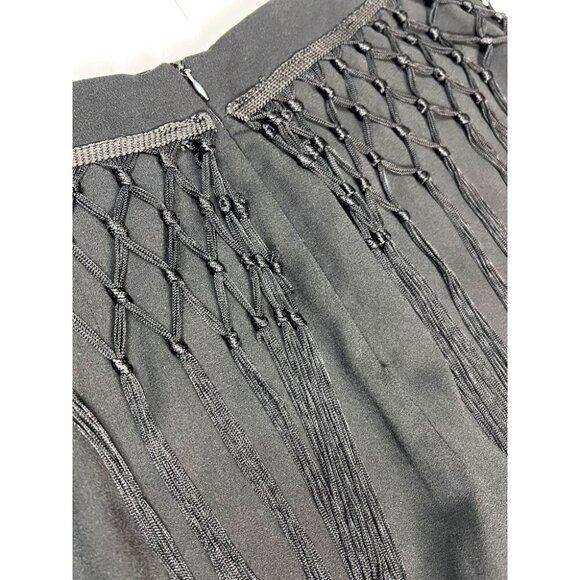 ASTR Skort Fringe Black Polyester – Size Small – Boho/Party - Picture 4 of 5
